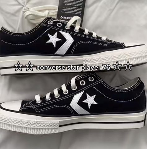 Converse Star Player 76, Converse Star Player, Converse Star, Pretty Shoes Sneakers, Dream Shoes, Pretty Shoes, Converse, Shoes Sneakers, Stars