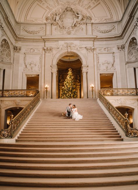 An intimate wedding at SF City Hall followed by a reception on a chartered sailboat Boat Wedding Reception, Sf City Hall Wedding, Sf City Hall, Bay Boat, Sf Wedding, Boat Wedding, Bay Boats, Court Wedding, Intimate Wedding Photography