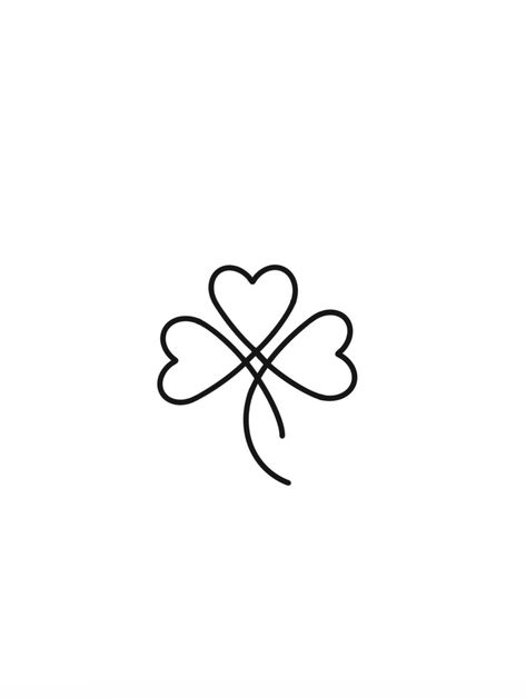 Celtic Shamrock Tattoo, 3 Leaf Clover Tattoo, Simbols Tattoo, Pair Tattoos, Ireland Tattoo, Four Leaf Clover Tattoo, Clover Tattoo, Shamrock Tattoos, Tiny Wrist Tattoos