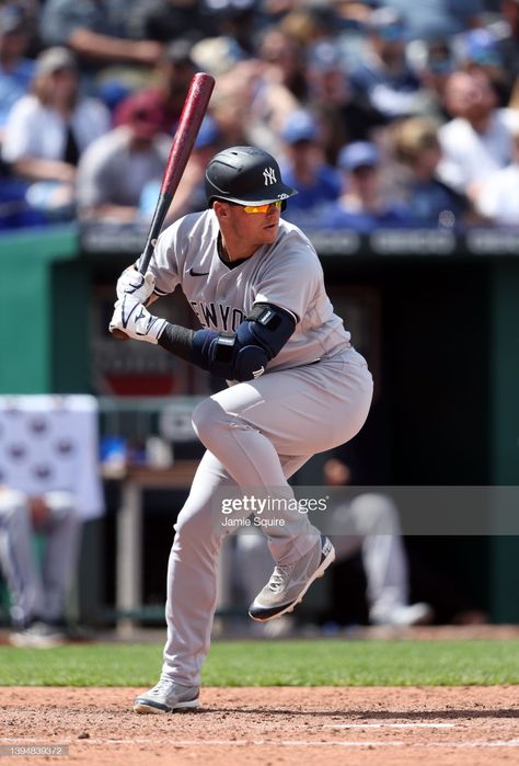 Josh Donaldson of the New York Yankees bats during the 6th inning of... News Photo - Getty Images Josh Donaldson, Kauffman Stadium, Baseball Pictures, Yankees Fan, Kansas City Missouri, Kansas City Royals, New York Yankees, Softball, Kansas City