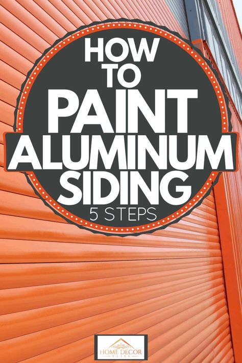 How To Paint A Mobile Home Exterior, Painting Siding On House, How To Paint Metal Siding On A House, Paint Mobile Home Exterior, Painted Aluminum Siding Before And After, How To Paint Aluminum Siding, Painting Steel Siding, Aluminum Siding House Exterior Colors, Mobile Home Siding Ideas Exterior Colors