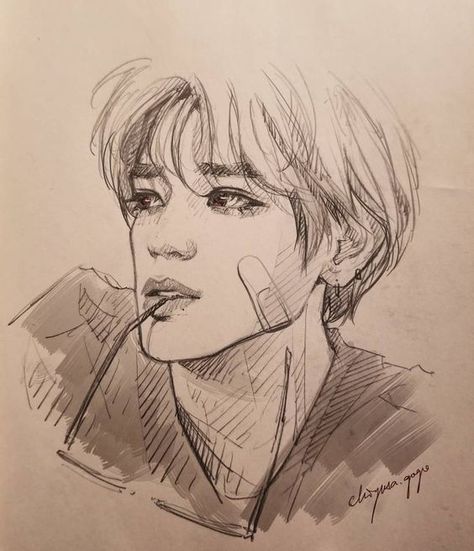 26 Pencil Sketches of Faces Pencil Sketches Of Faces, Face Sketch, Kpop Drawings, 캐릭터 드로잉, Arte Inspo, Arte Sketchbook, Art Drawings Sketches Creative, A Pencil, 영감을 주는 캐릭터