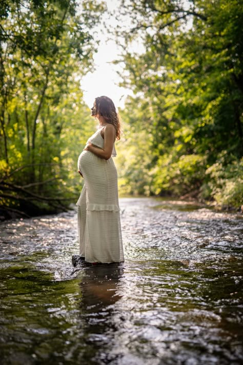 Celebrate your pregnancy with a River Maternity Session with Carla Ten Eyck in the Hog River in Hartford CT's West End. Photo by Carla Ten Eyck Maternity Photo Shoot Ideas Outdoor, Maternity Photo Shoot Ideas, Fall Maternity Photos, Maternity Photography Poses Outdoors, Outdoor Maternity Photos, Maternity Photography Poses Couple, Maternity Photo Outfits, Maternity Photography Poses Pregnancy Pics, Maternity Photography Outdoors