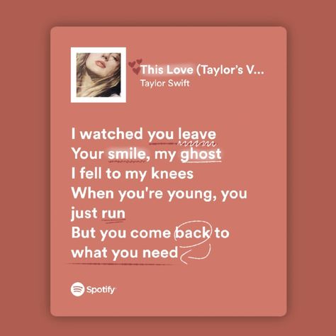 Taylor Swift Lyrics This Love, Everything Taylor Swift, This Love Aesthetic Taylor Swift, This Love Lyrics Taylor Swift, I Heart Taylor Swift Pfp, This Love Taylor Swift Aesthetic, Taylor Swift Lyrics Pfp, Taylor Swift Love Lyrics Romantic, This Love Taylor Swift