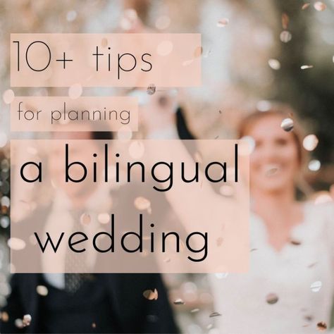 Need to know everything there is to know about planning a wedding in Spain, or even better, a bilingual one? We've got everything you need to know! Multilingual Wedding Ideas, Bilingual Wedding Decor, Bilingual Wedding Ideas, International Wedding Ideas, Bilingual Wedding Ceremony, Organic Modern Wedding, Wedding In Spain, Bilingual Wedding Signs, Bilingual Wedding Invitation