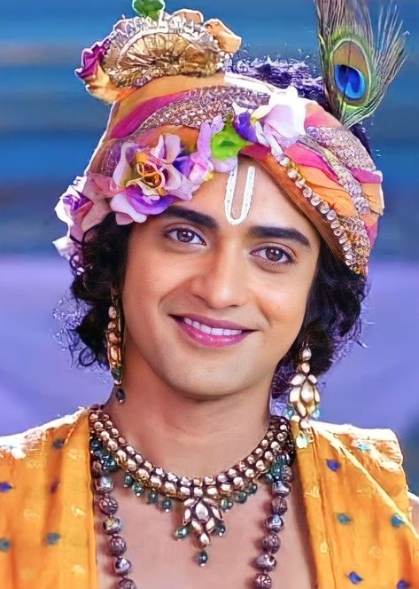 Krishna Makeup Look For Women, Sumedh Mudgalkar Sketch, Radha Krishna Makeup Look, Ram Makeup, Sumedh As Krishna, Krishna Makeup, Shri Krishna Quotes, Krishna Thoughts, Art Photography Women