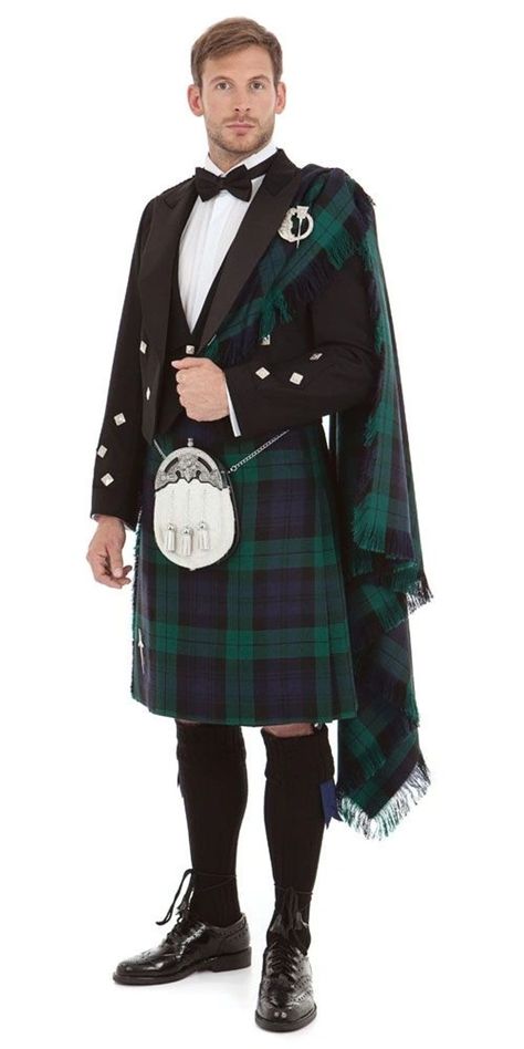 Highland Attire | St. Andrew's Society of North Carolina Scottish Dress, Scottish Clothing, Kilt Belt, Kilt Jackets, Leather Kilt, Kilt Outfits, Black Watch Tartan, Kilt Skirt, Scottish Fashion