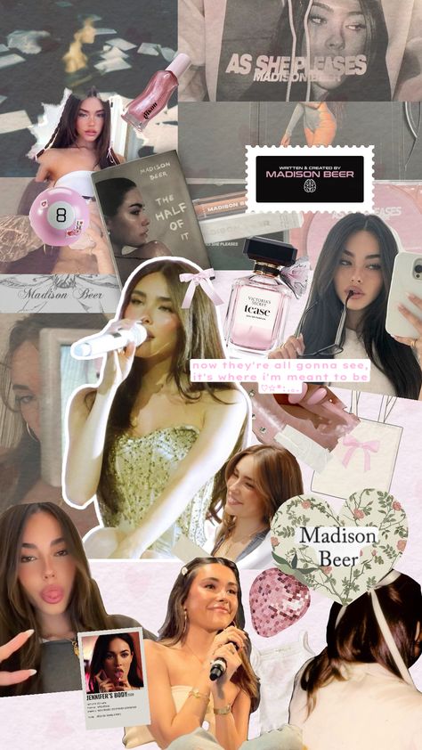 madison beer shuffle wallpaper cute girly pink coquette bow aesthetic music pop singer icons Wallpaper Cute Girly, Madison Wallpaper, Shuffle Wallpaper, Madison Bear, Madison Beer Tour, Beer Wallpaper, Beer Background, Bow Aesthetic, Pop Queen