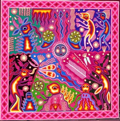 South American Art, Roots Reggae, Yarn Painting, Creative Textiles, Huichol Art, Folk Design, Aztec Art, Mexican Artists, Cult Movies