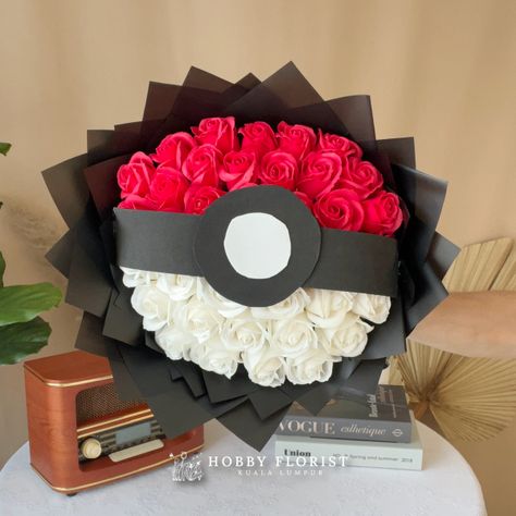 Pokemon Bouquet, Wedding Pokemon, Best Flower Bouquet, Tulip Bridal Bouquet, Soap Bouquet, Flower Bouquet Delivery, Sunflower Bridal Bouquet, E Flowers, Bridal Sunflowers