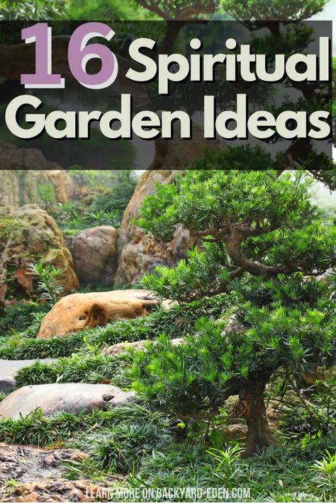 Tree House Garden, Prayer Garden Ideas Backyards, Yard Improvement Ideas, Crafting She Shed, Shire Garden, Woodland Garden Ideas, Spiritual Garden Ideas, Hawaii Living, Spiritual Garden