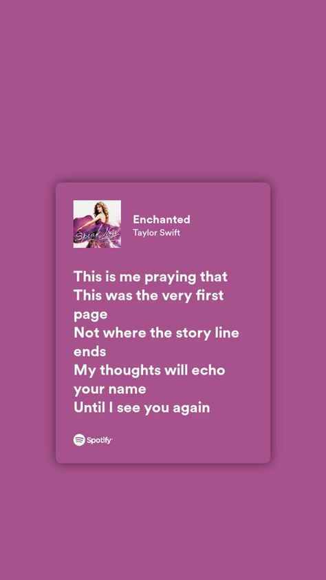 enchanted | taylor swift ♡ Enchanted Lyrics, Enchanted Taylor Swift, Last Kiss Taylor Swift, Enchanted Taylor, Broken Lyrics, Taylor Swift Enchanted, Songs That Describe Me, Taylor Swift Song Lyrics, Lyric Tattoos