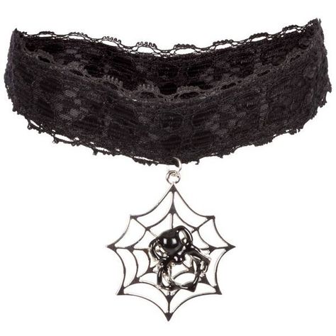 Spider Web Choker ($4.99) ❤ liked on Polyvore featuring jewelry, necklaces, choker jewelry and choker necklace Halloween Costumes Witch, Black Ribbon Choker, Halloween Costume Black, Necklaces Choker, Spider Jewelry, Black Widow Spider, Witch Costumes, Ribbon Choker, Choker Black