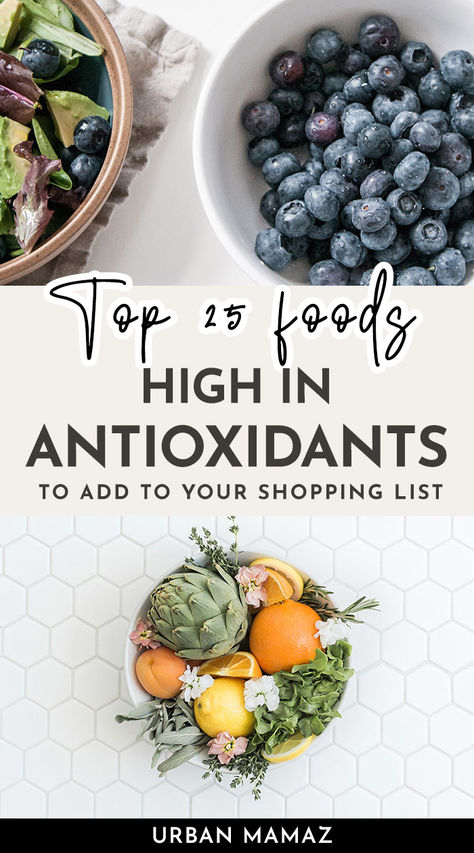 Foods High in Antioxidants Antioxidant Rich Foods Diet, Food High In Antioxidants, Food Rich In Antioxidants, Cleansing Foods Recipes, Antioxidant Rich Meals, Antioxidant Rich Smoothies, Foods Rich In Antioxidants, Nutrient Rich Diet, Foods High In Carotenoids