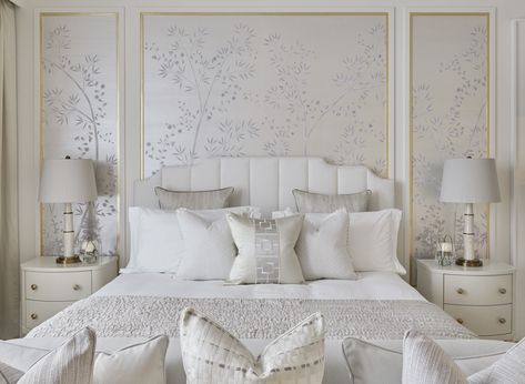 Katharine Pooley, تصميم داخلي فاخر, Modern Luxury Bedroom, Bedroom Furniture Design, Wallpaper Bedroom, Master Bedrooms Decor, Luxurious Bedrooms, Luxury Interior Design, Guest Bedroom