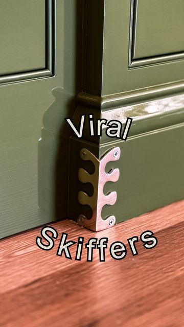 Kayla Payne on Instagram: "Comment “skiffer” and I’ll send a link to your DM’s  • Last time I shared these brass corner protectors (aka skiffers), they went viral.  • Like viral posts always do, it got a ton of negative comments. • But even more positive ones because these are such a hit!  • It’s a small detail with a big impact.  • Plus, they really do save your corners from getting banged up by the vacuum cleaner, wheel chairs, toys, cords etc.  • Also, I’ve had these on all the outside corners throughout my home for over a year, and not one person in my family has ran their foot into one.  • Not.a.one. • #skiffer #brassdetails #diyhomeprojects #baseboards #decorideas #decorideasforyourhome #kitchencabinets" Skiffers Corner Protectors, White Baseboards, Brass Corners, Corner Protectors, Dreams Do Come True, Negative Comments, July 28, Small Detail, Baseboards