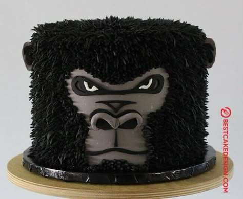 25 Gorilla Cake Design (Cake Idea) - October 2019 Gorilla Birthday Party Ideas, Gorilla Party Ideas, King Kong Cake Ideas, Gorilla Cake Birthdays, Godzilla King Kong Cake, King Kong Birthday Party Ideas, King Kong Party Ideas, Gorilla Cupcakes, King Kong Birthday Cake