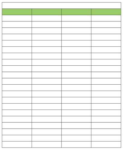 Printable Blank 4 Column Chart Templates 4 Column Chart Template, 4 Column Table Template, Blank Spreadsheet Free Printable, Printable Charts Templates, 5 Column Chart Template, Blank Spreadsheet Template Free Printable, Blank Charts Templates Free Printable, 4 Column Template, Blank Table Template