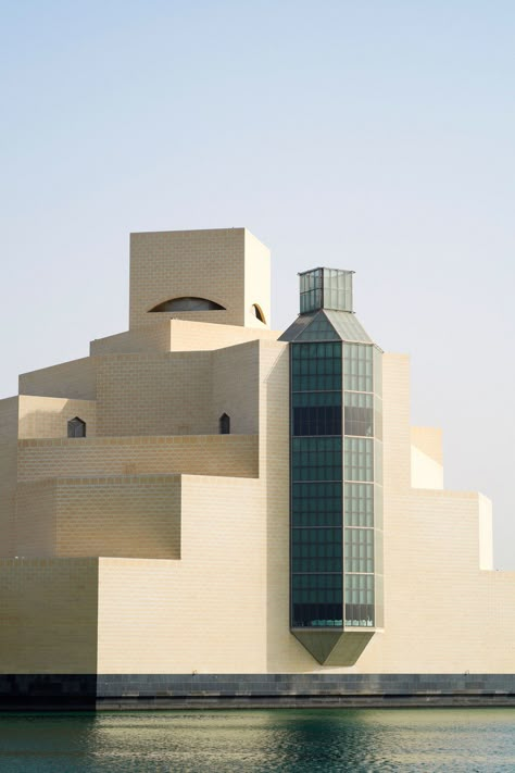 Museum of Islamic Art, Doha, Qatar, 2008 I M Pei Architecture, Im Pei, Adolph Menzel, Art Deco Houses, I M Pei, Architecture Drawing Plan, Concept Models Architecture, Unusual Buildings, Covet House