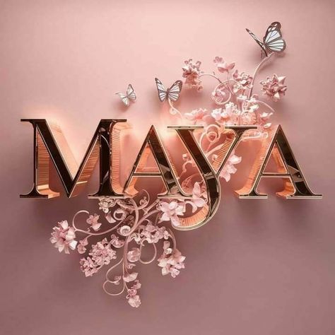 Maya Name, Princess Logo, Luna Maya, Name Decorations, Cake Name, Shirt Prints, Name Wallpaper, Jolie Photo, Easy Hairstyles For Long Hair