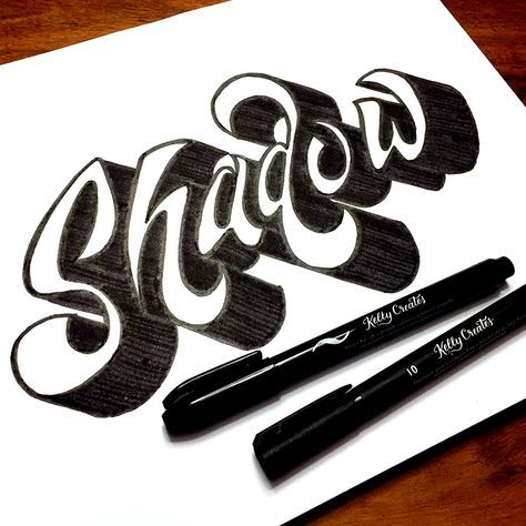 How To Shadow Letters, Drop Shadow Lettering, Graphitti Letters Fonts, Tattoo Font Styles, Tattoo Name Fonts, Tattoo Font For Men, Tattoo Fonts Cursive, Creative Quotes, Design Alphabet