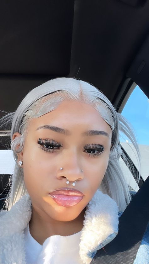 Nose Piercing All 3, Female Piercing, One Nose Piercing, Two Side Nose Piercing, Two Stud Nose Piercings On Both Sides, Nose Piercings Double, Snake Nose Piercing, Double Nose Piercing Jewelry, Double Nose Stud Piercing