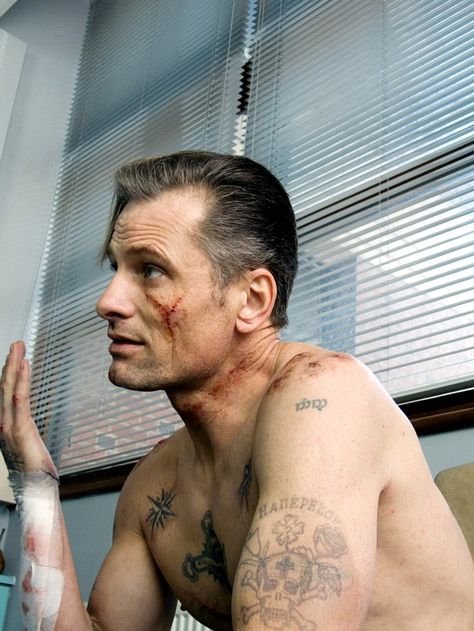 Pin for Later: 33 Photos That Prove Viggo Mortensen Is Everyone's Type The tatted-up type Viggo in Eastern Promises. Eastern Promises, Viggo Mortensen, George Clooney, Matching Tattoos, Lord Of The Rings, Movie Stars, Actors & Actresses, A Man, How To Look Better