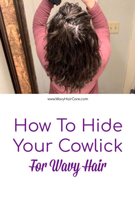 If you used  have straight hair but it became wavy with age, or maybe it was always wavy but you used to treat it like straight hair…you may find yourself confused about how and when to part your hair when styling it wavy. With straight hair, you can part it whenever you want to, really. […] Cowlick Hairstyles, 2a Hair, Frizzy Wavy Hair, Wavy Hair Care, Parting Hair, Thick Wavy Hair, Wavy Curls, Chin Length Hair, Bald Hair