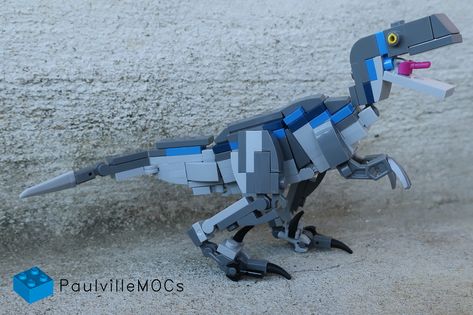 You build...raptors? Lego Dinosaurus, Lego Raptor, Blue Velociraptor, Lego Jurassic Park, Lego Dinosaur, Lego Dragon, Lego Jurassic, Lego Sculptures, Lego Jurassic World