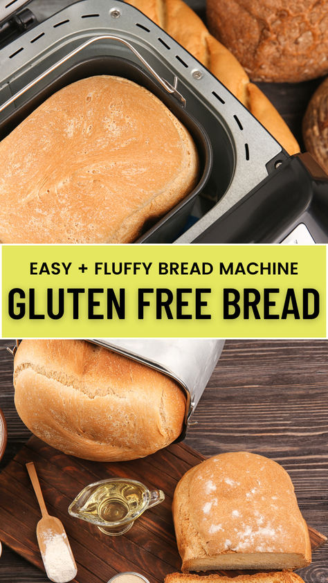 Baking gluten-free bread has never been easier. This recipe is perfect for bread machines, making it simple to enjoy fresh, homemade gluten-free bread. Whether you're new to gluten-free baking or experienced, this recipe produces soft, fluffy bread every time. Skip store-bought options and create a loaf that's delicious and gluten-free. Perfect for sandwiches or as a side, this bread will quickly become a kitchen favorite. Save this pin to try it today! Make Your Own Gluten Free Bread, Gluten Free Bread Breadmaker, Gf Bread In Bread Maker, Gluten Free Sandwich Bread Machine, Gluten Free Bread Loaf Recipe, Gluten Free Crusty Bread Recipe, Gluten Free Bread Recipe For Bread Maker, Bread Machine Gluten Free Bread, Best Gluten Free Bread Machine Recipes