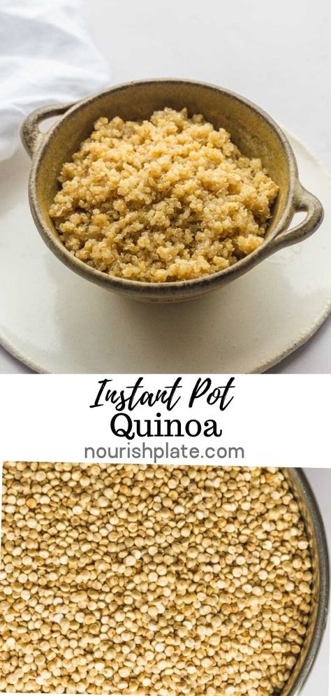 Instant Pot Quinoa Recipe Instant Pot Quinoa, Quinoa Benefits, Easy Quinoa, Making Quinoa, Best Vegetarian Recipes, How To Cook Rice, Best Vegan Recipes, Instant Pot Dinner Recipes, Instapot Recipes