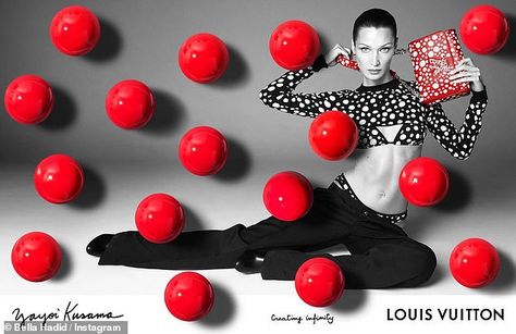 Louis Vuitton X Yayoi Kusama, Louis Vuitton Presents, Louis Vuitton Yayoi Kusama, Monogram Painting, Devon Aoki, Natalia Vodianova, Steven Meisel, Brand Campaign, Karlie Kloss