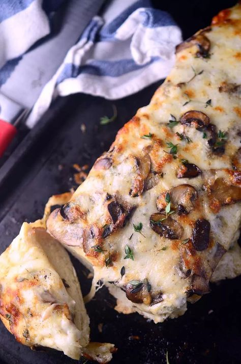 Herb Mushroom Cheese Bread Saucy Meals, Mushroom Cheese, Bread Ideas, Bread Sweet, Cheese Bread Recipe, Vegan Ideas, Iowa Girl Eats, Wine Pairings, Friday Favorites