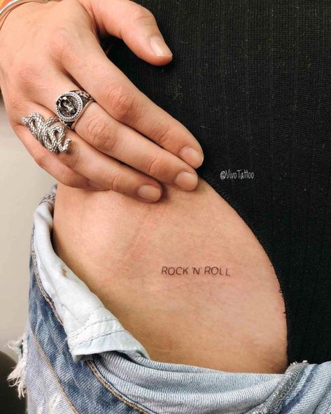 Rock And Roll Tattoo, Rock Tattoo, Shape Tattoo, Meaningful Tattoos For Women, Small Girl Tattoos, Small Meaningful Tattoos, Tattoos Geometric, Temporary Tattoo Designs, Dainty Tattoos