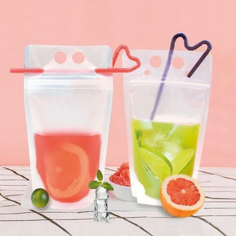 Hot Smoothie, Milk Fruit, Drink Pouches, Drink Bag, Straw Holder, Clear Water Bottle, Cocktail Coffee, Long Term Food Storage, Coffee Container