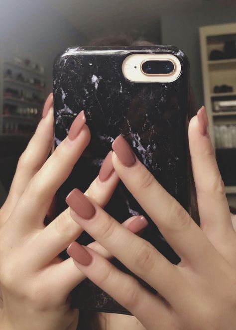 Muted Acrylic Nails, Nail Extension Designs Dark Colour, Nail Extensions For Birthday, Nails For Dusty Rose Dress, Nail Extensions For Dusky Skin, Pink Taupe Nails, Nail Art Designs For Dusky Hands, Dusky Skin Nails, Nail Extension Designs Nude Color Short