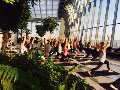 Buy tickets for Sunrise Yoga at Sky Garden London. Tickets and Information for Sunrise Yoga Various dates in London Rooftop Yoga, Sunrise Yoga, City Magazine, Rooftop Party, London Bars, Time To Leave, Sky Garden, Rooftop Garden, Things To Do In London