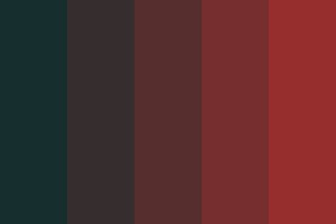 Warn Color Pallete, Villain Color Palette, Cool Color Pallets, Dull Colors Palette, Cool Color Palette Art, Scary Color Palette, Character Design Color Palette, Red Pallete Color, Red Palette Color