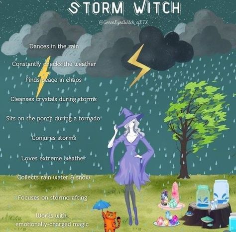 Collecting Rain Water Witch, Storm Witch Aesthetic, Rain Witch, Storm Witch, Magickal Tips, Weather Witch, Witch Types, Divination Witch, Witches Dance