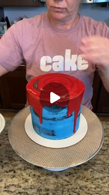 Diy Spiderman Cake Easy, Spiderman Buttercream Cake Ideas, Spider And Friends Cake, Spiderman Birthday Cake Easy, Little Boy Birthday Cakes, Spidy Cake Birthday Boys, Spider Man Cakes For Boys, Superhero Cake For Boys, Superhero Cake Ideas