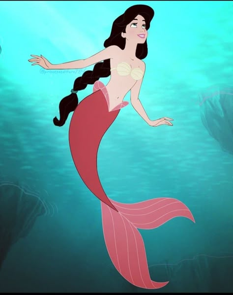 Princess Melody Fanart, Melody Little Mermaid, Ariel Wallpaper, Iconic Movie Characters, Mermaid Pose, Disney Character Drawings, Disney Au, Disney Princess Artwork, Novel Ideas