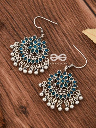 Jewellery | Everstylish.com Oxidise Earrings, Oxidised Jewellery Earrings, Oxidised Earrings, Blue Jewellery, Oxidised Silver Jewelry, Oxidized Silver Earrings, Fancy Jewellery Designs, Silver Jewellery Indian, Antique Jewelry Indian