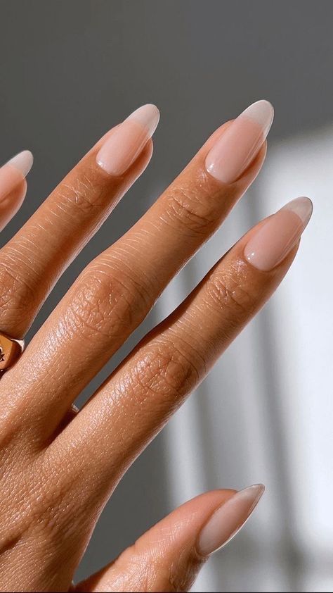 Minimal Nail, Minimal Makeup, Pilates Princess, Minimal Nails, Oval Nails, Elegant Nails, Minimalist Nails, Classy Nails, Cute Acrylic Nails