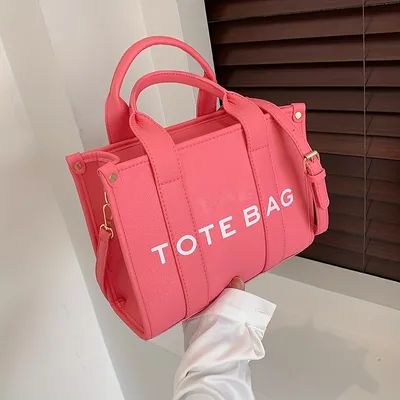 Temu：Click the link to get £100 Coupon Bundle ! Minimalist Handbag, Travel Tote Bag, Casual Tote, Print Tote, Square Bag, Tote Bag Design, Leather Tote Bag, Shoulder Handbags, Small Bags