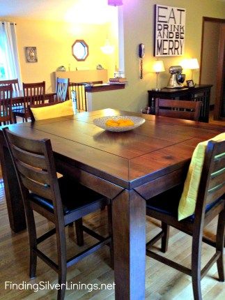 Counter Height Kitchen Table Small Square Kitchen Table, Small Square Kitchen, Bar Height Kitchen Table, Square Kitchen Table, Tall Kitchen Table, Counter Height Kitchen Table, Kitchen Table Sets, Kitchen Table With Storage, Beautiful Dining Room Table