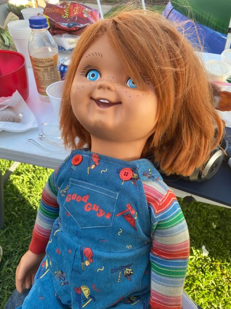 My good guy doll Chucky Good Guy Doll, Good Guys Chucky, Scary Chucky, Good Guy Doll, Chucky Movies, Chucky Horror Movie, Childs Play Chucky, Chucky Doll, Horror Movies Funny