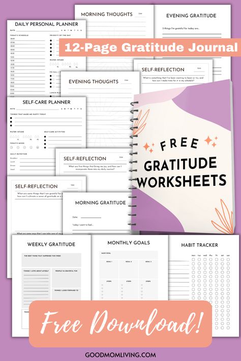 gratitude worksheet free printable, free gratitude worksheets Digital Gratitude Journal Free, Gratitude Journal Prompts Free Printable, Free Gratitude Journal Printable, Weekly Gratitude Journal, Gratitude Journal Ideas, Gratitude Worksheet, Journal Printables Templates, Free Gratitude Journal, Self Reflection Journal