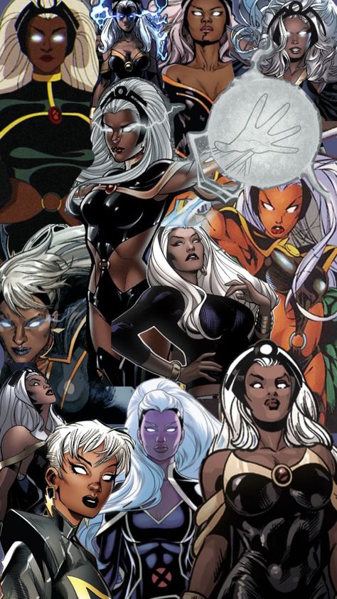 Storm xmen marvel Marvel Storm, Black Female Superhero, Storm Costume, Storm Comic, Storm Xmen, Comic Book Women, Xmen Movie, X Men Storm, Tech Wallpaper