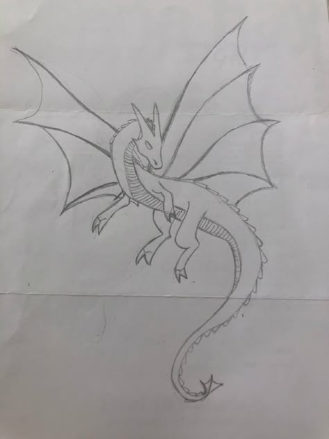 Drawings Of Dragons Easy, Dragon Drawing Step By Step, Dragon Drawing Sketches Easy, Cool Easy Dragon Drawings, Cute Pencil Sketches, Dragon Art Sketch Easy, Dragon Drawings Easy, Cool Dragon Drawings Easy, Aesthetic Dragon Drawing