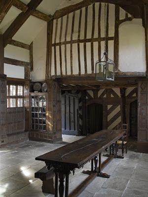 Medieval Interior, Medieval Home, Tudor Architecture, Cheshire England, The Great Hall, Medieval Architecture, Medieval Houses, Great Hall, Tudor House